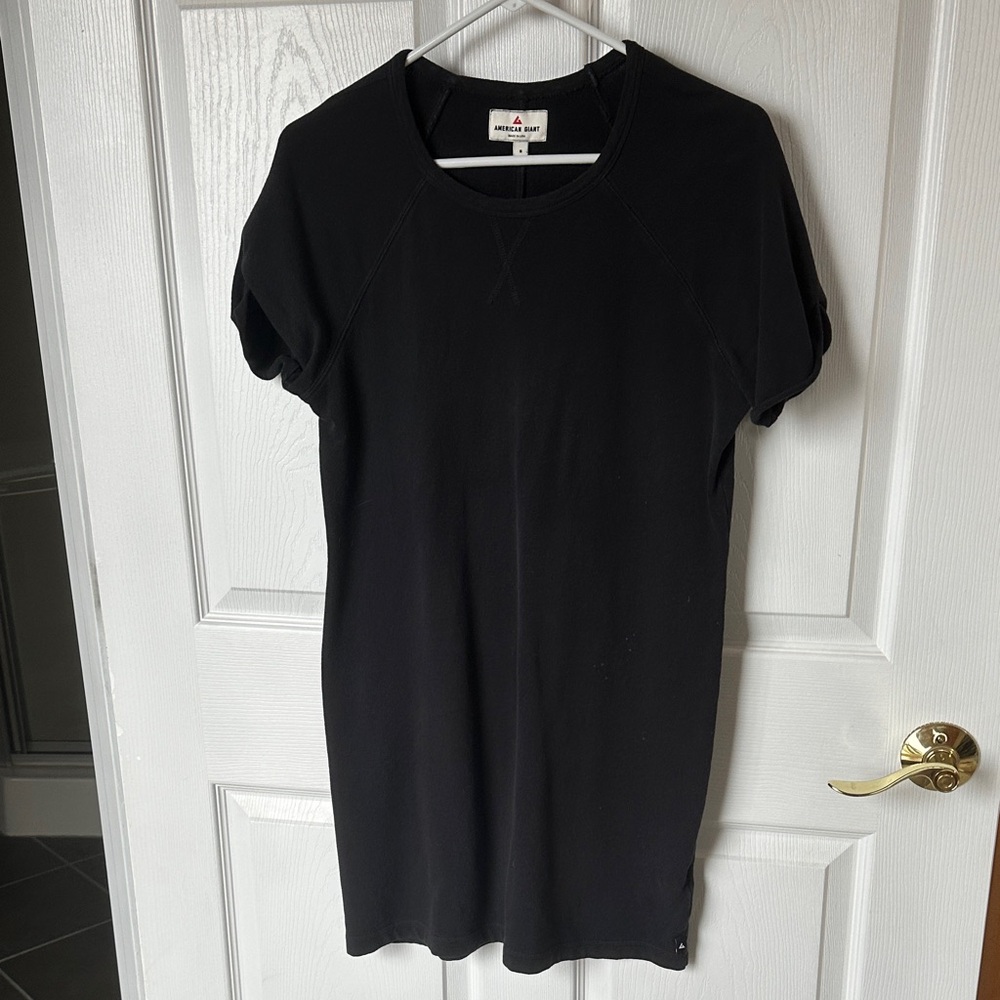 American Giant Black Tee Shirt Dress Small